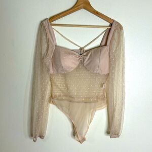 Haute monde sparkling mush bustier bodysuit size medium